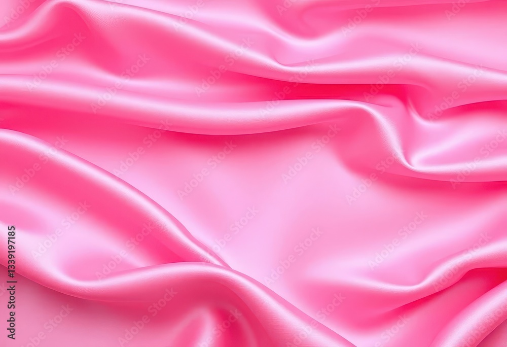 Obraz premium Smooth, luxurious pink satin fabric background with subtle sheen, subtle, rose