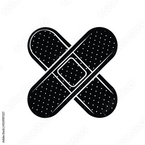 band aid silhouette art