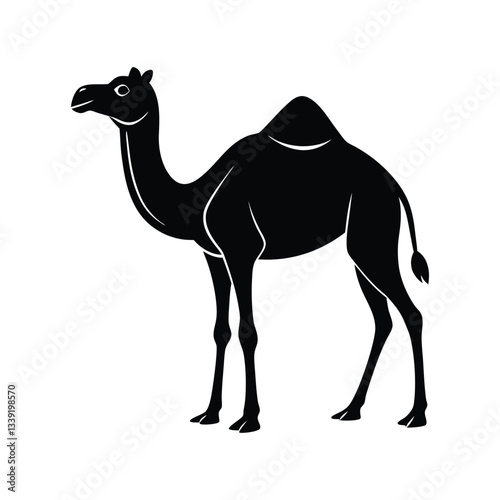 camel silhouette vector illustration