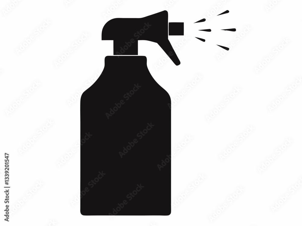 Spray Bottle Silhouette, Spray Bottle Clipart Spray Bottle Silhouette, Spray Bottle Clipart