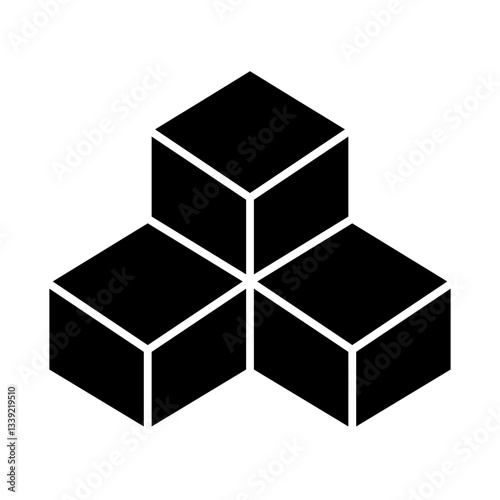 cubes glyph icon