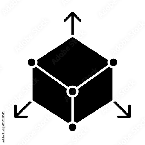 dimensions glyph icon