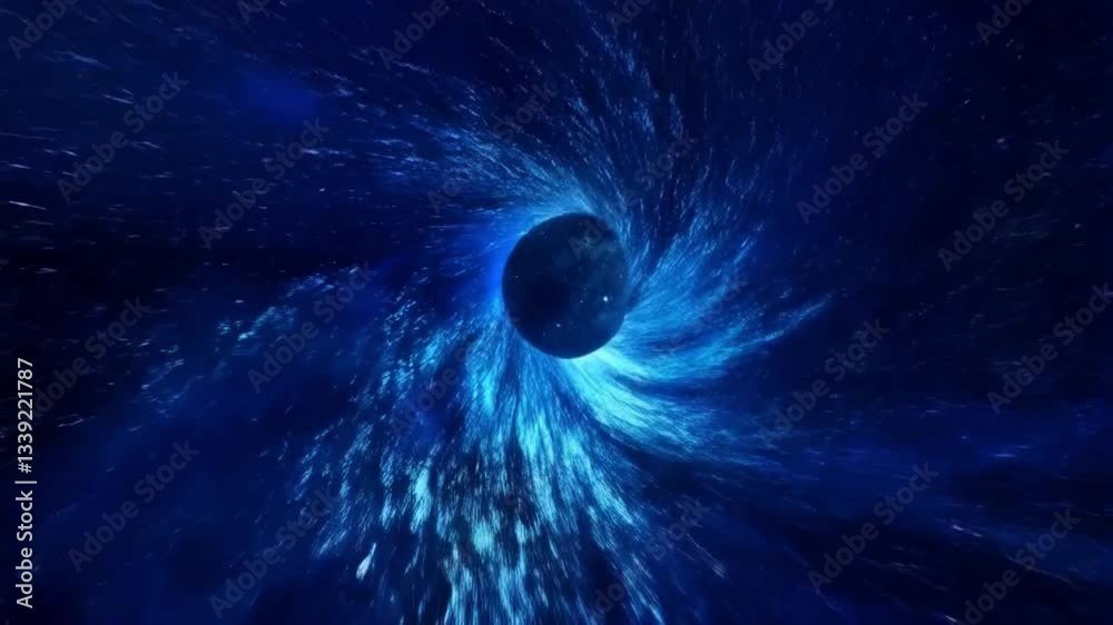 Cosmic vortex, captivating, swirling colors, deep space background
