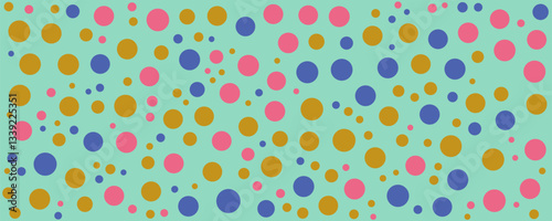Green background with bright patterns.