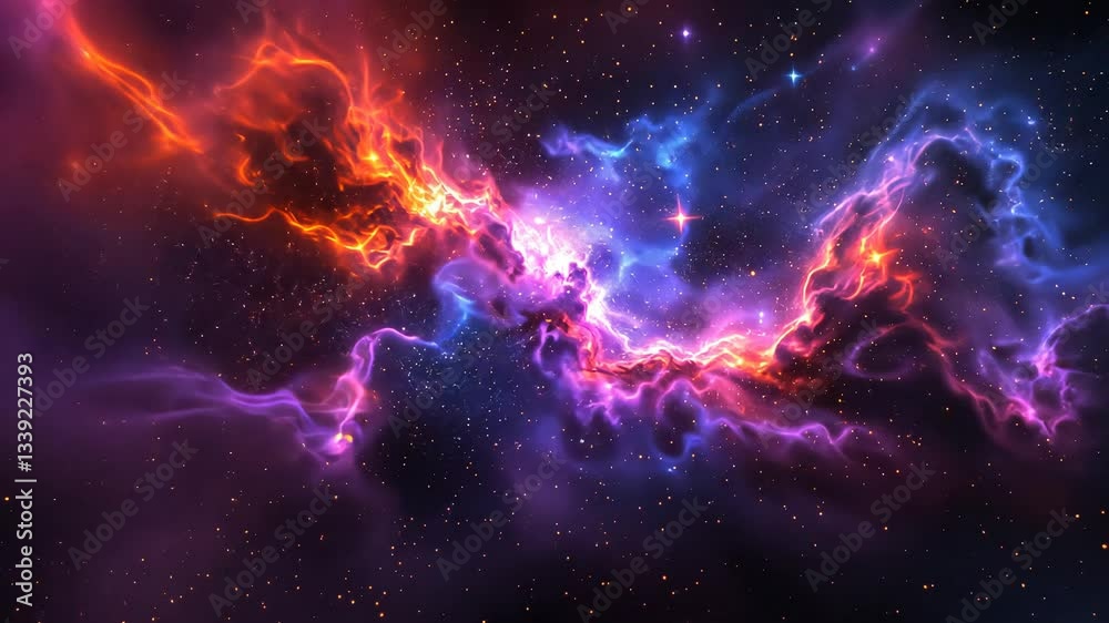 Stunning Nebula Space Background Purple Pink and Orange Cosmic Clouds Stunning Nebula Space Background Purple Pink and Orange Cosmic Clouds