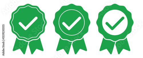 Certified Medal Icon. Approved certified icon. Certified seal . EPS 10.