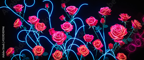 blurred red roses shape Abs...
