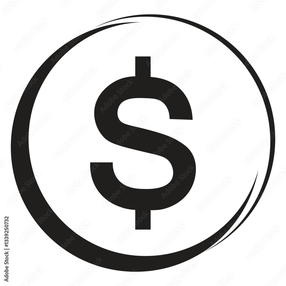 Dollar money coin icon. Flat illustration of dollar money coin vector icon for web design. Money icon. Dollar icon Dollar money coin icon. Flat illustration of dollar money coin vector icon for web design. Money icon. Dollar icon