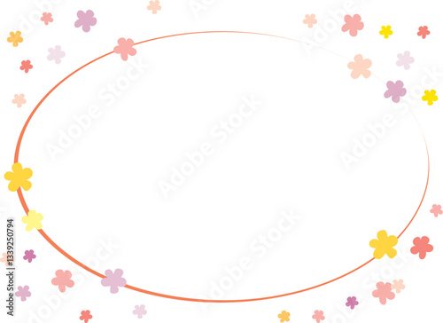 うれしい気持ちの吹き出し_楕円_線に変化あり