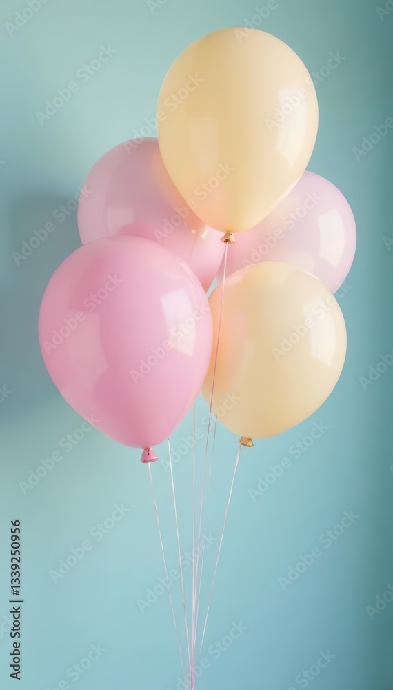 custom made wallpaper toronto digitalPastel-toned balloons gently ascending against a soft header , floating, pastel, sky