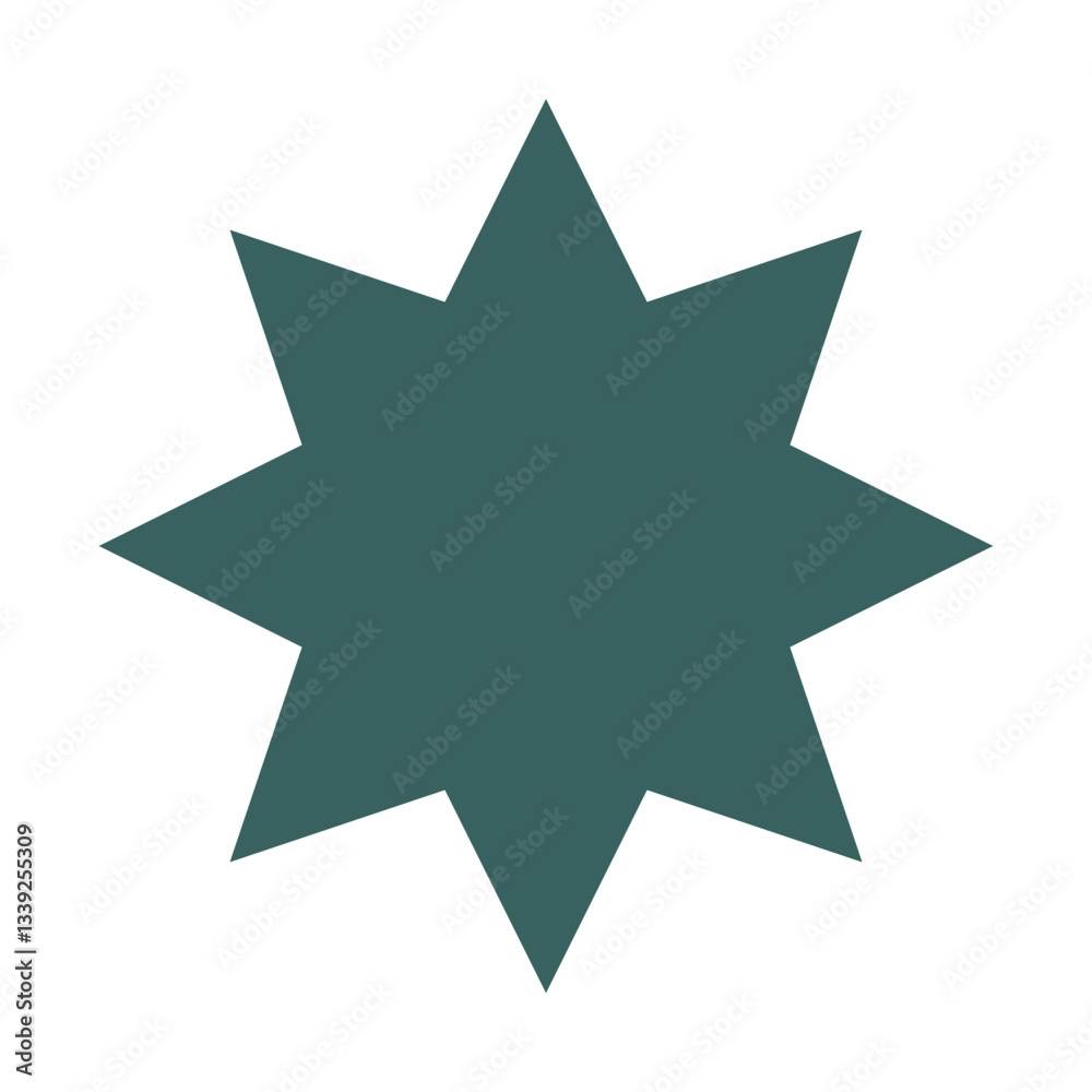 Islamic geometric shapes and ornamental frame icon Islamic geometric shapes and ornamental frame icon
