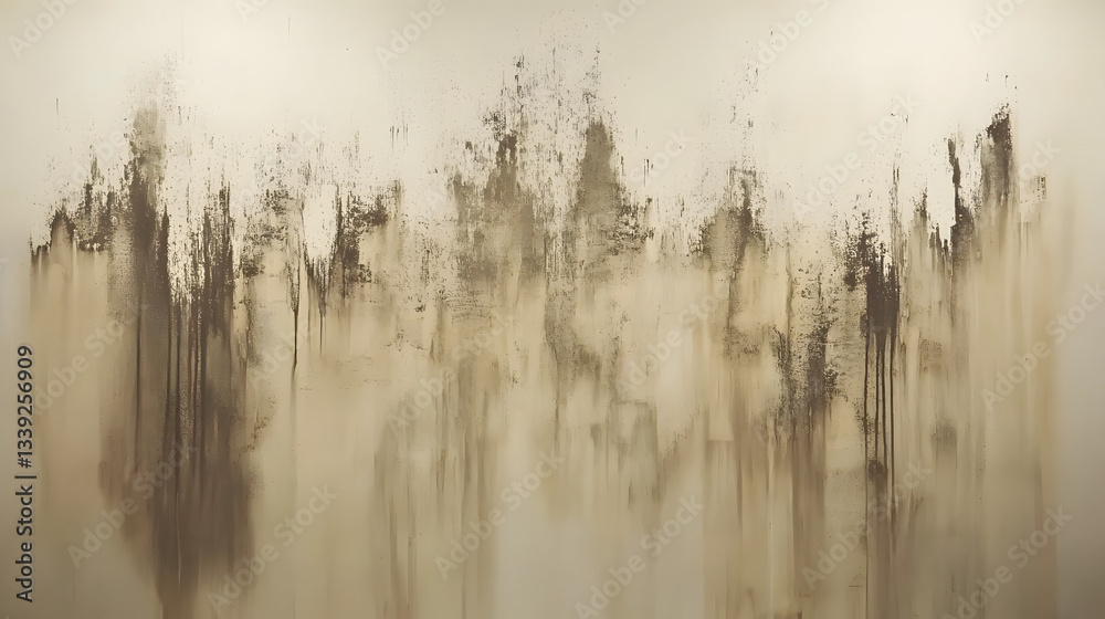 Fototapeta premium Abstract Earthy Splendor: A captivating abstract artwork featuring earthy tones of brown, beige, and gold, with dynamic textures creating a sense of depth and movement.