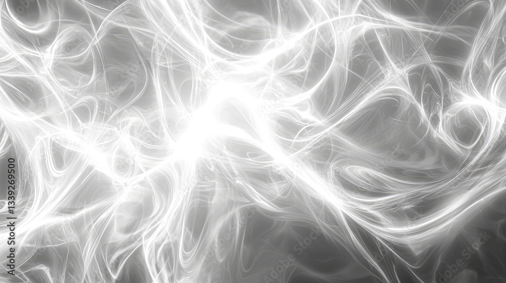 Fototapeta premium an image depicting abstract energy flow in white.