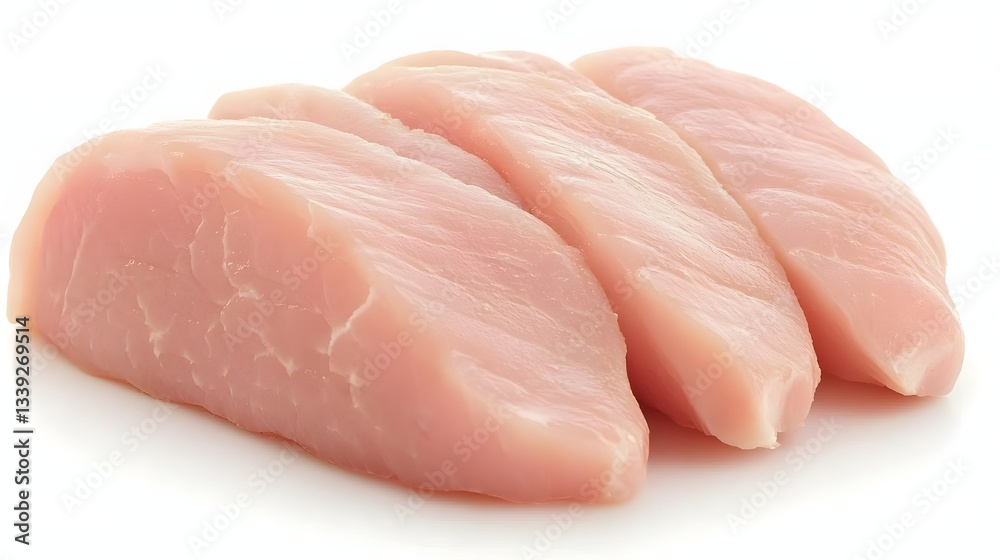 Fresh Raw Chicken Fillet Pieces Ready for Culinary Preparation and Cooking Fresh Raw Chicken Fillet Pieces Ready for Culinary Preparation and Cooking