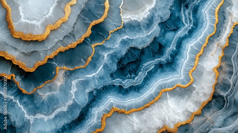 Fototapeta premium A royal-inspired abstract with glowing gold and teal textures intertwined.