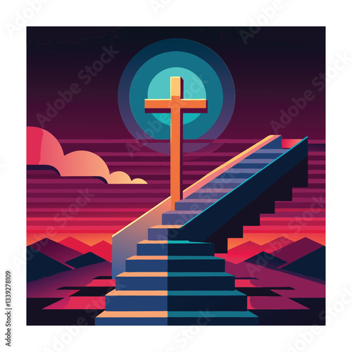 Ascension Day Concept Vector Illustration