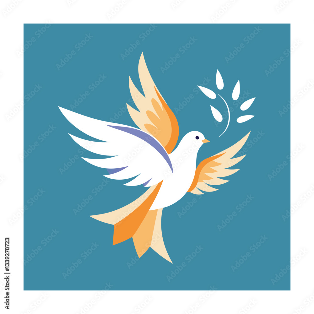 Fototapeta premium Ascension Day Concept Vector Illustration