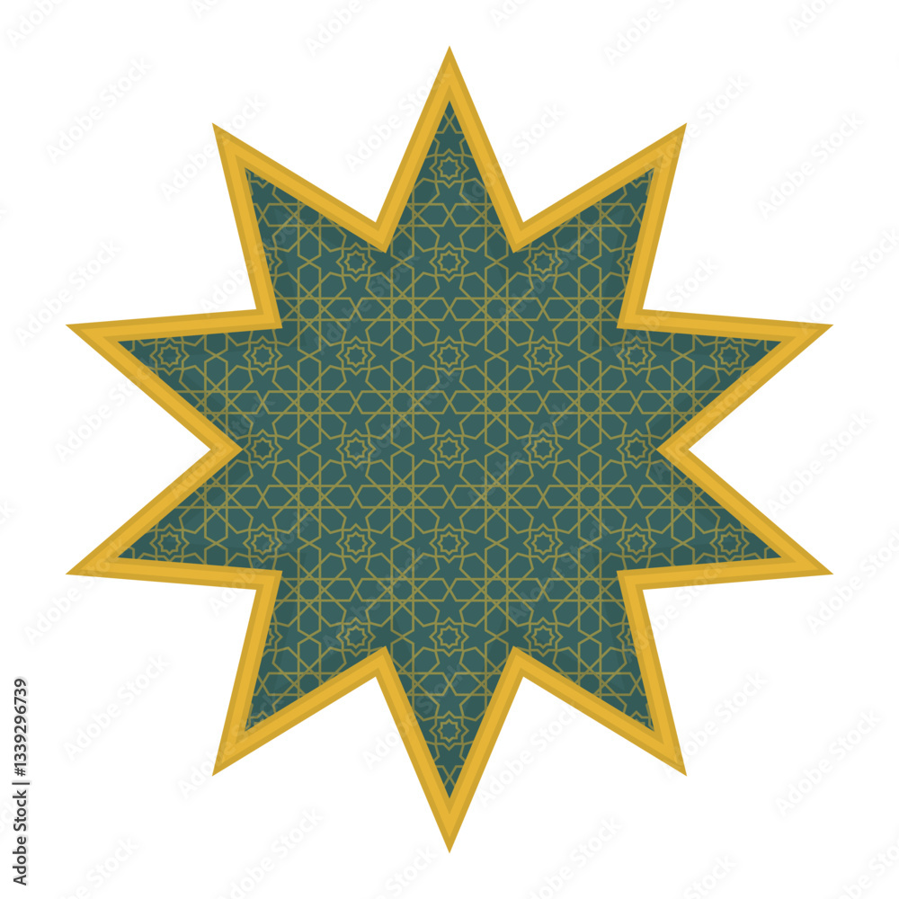 Obraz premium Islamic Shape Window Frame