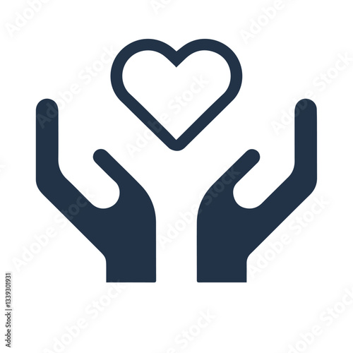 Charity icon, From romantic gestures to acts of kindness, these vector illustrations embody love, humanity, and giving. Perfect for greeting cards, charity campaigns, and digital art—download today