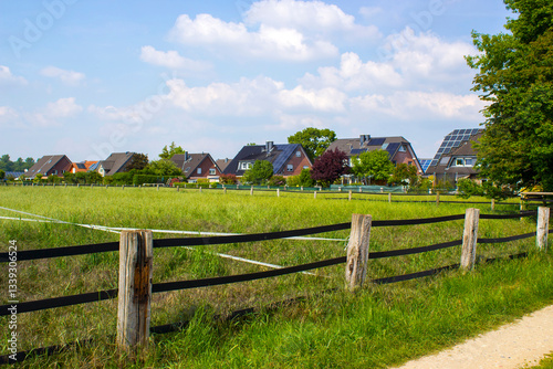 Obraz na płótnie German countryside landscape, Lower Rhine Region w salonie