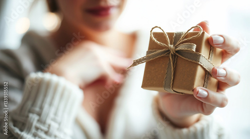 A close-up photograph of a gift for a beloved woman, with detailed focus, soft light, diffused shadows, and subtle illumination.jpg