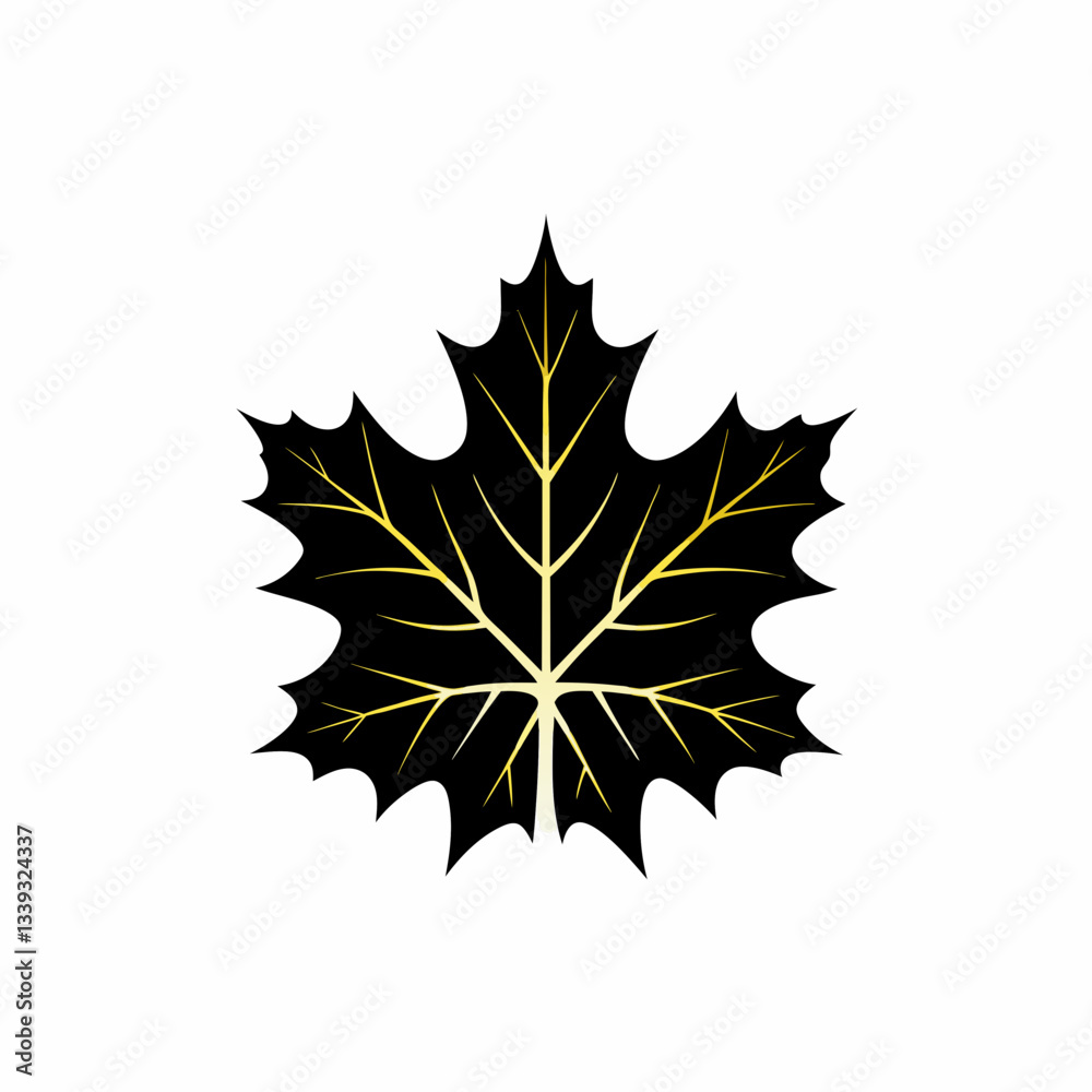Fototapeta premium creative silhouette Maple Leaf icon victor illustration