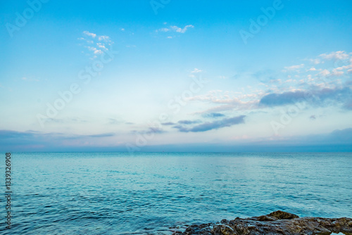 Horizont über Wasser auf Thasos im Trakischen Meer, Griechenalnd