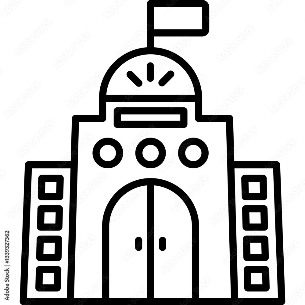 Fototapeta premium Government Building Icon