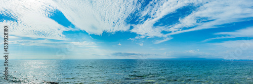 Horizont über Wasser auf Thasos im Trakischen Meer, Griechenalnd