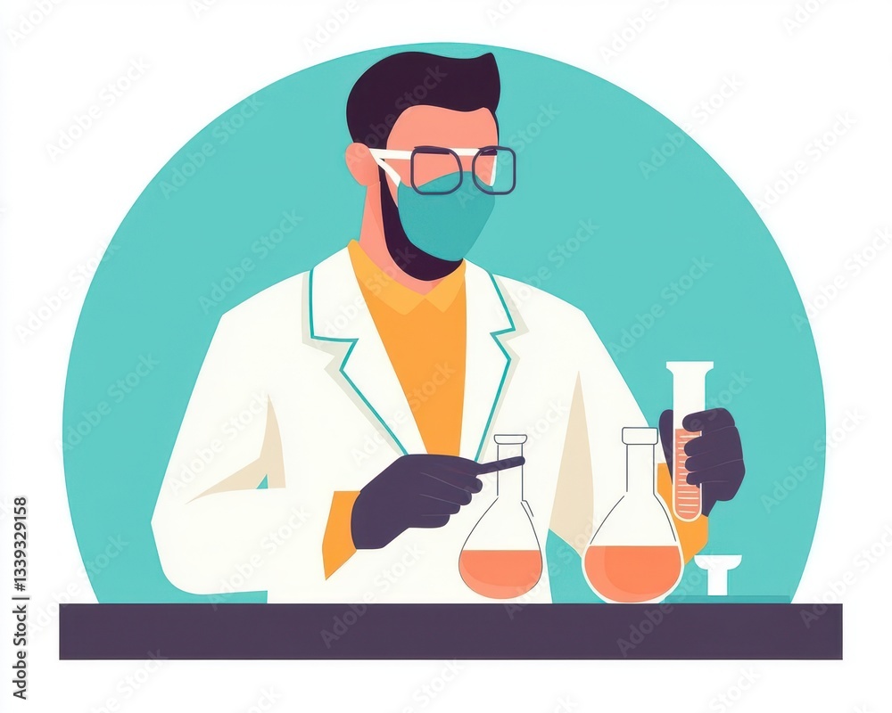 Modern scientist in a sterile minimalist lab handling advanced biotech equipment, Biotechnology Minimalist, clean biotech Modern scientist in a sterile minimalist lab handling advanced biotech equipment, Biotechnology Minimalist, clean biotech