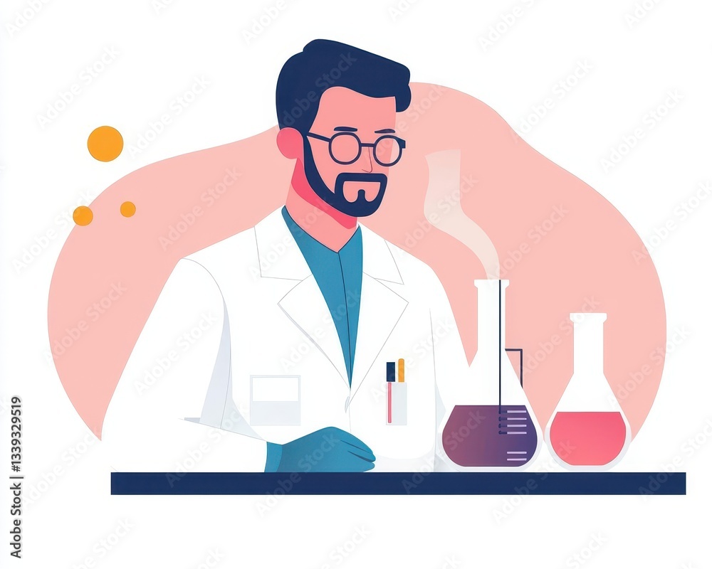 Modern scientist in a sterile minimalist lab handling advanced biotech equipment, Biotechnology Minimalist, clean biotech Modern scientist in a sterile minimalist lab handling advanced biotech equipment, Biotechnology Minimalist, clean biotech