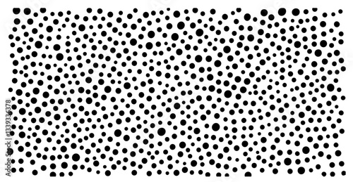 irregular dotted pattern with random circles