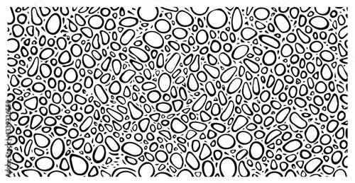 organic oval shapes abstract seamless pattern