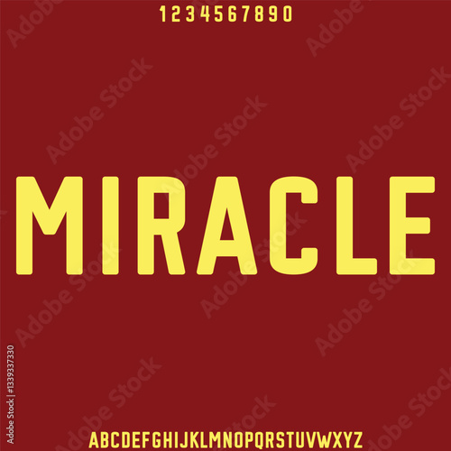 Creative sans serif alphabet ligature display font vector. Modern typography style illustration