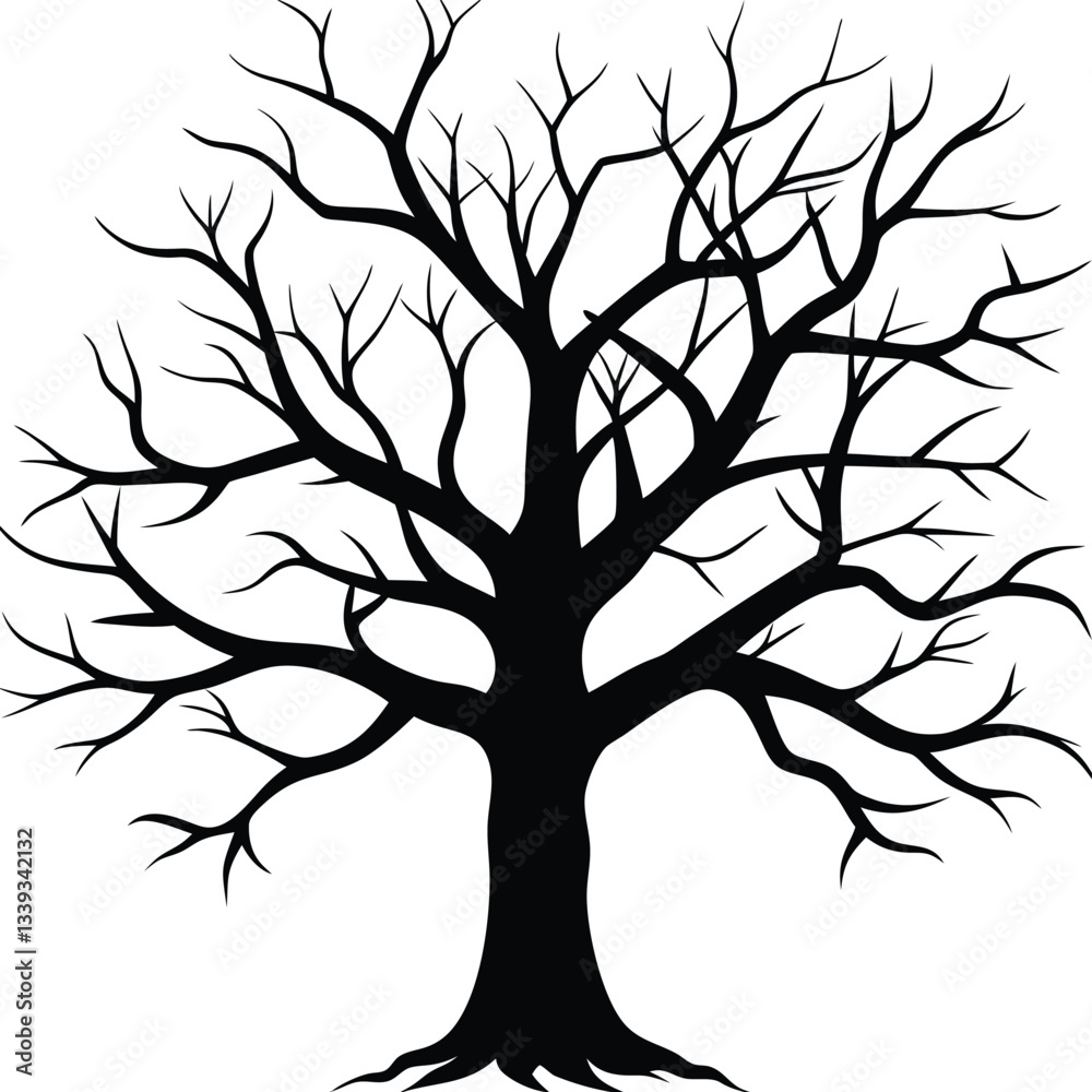 Fototapeta premium tree silhouette vector