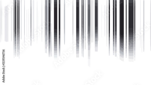 The image is a digital illustration featuring a series of vertical, parallel stripes varying in shades of gray, black, and white. The stripes are blurred or slightly out of focus, creating a soft,