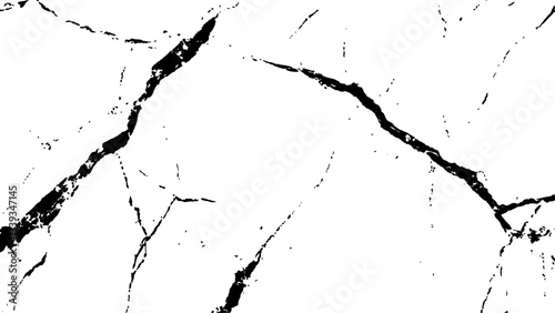 crack concrete white wall or Cement wall background, grunge wall texture with crack. Abstract fracture design. Crack texture lines isolated on white background.	