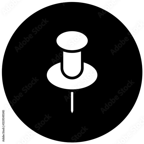 Vector Design Push Pin Icon Style