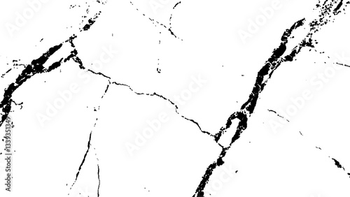 crack concrete white wall or Cement wall background, grunge wall texture with crack. Abstract fracture design. Crack texture lines isolated on white background.	