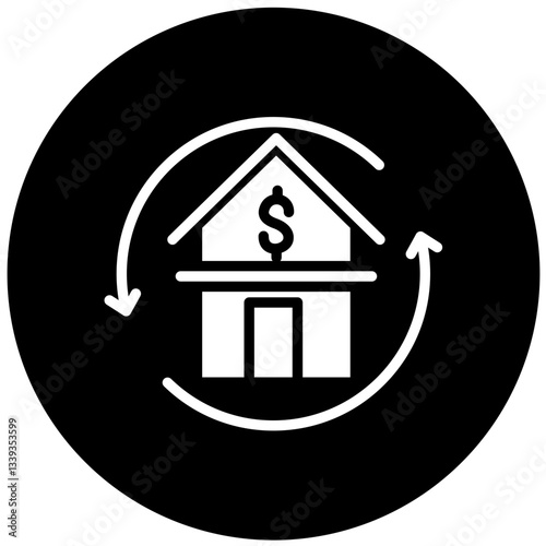 Vector Design Refinance Icon Style