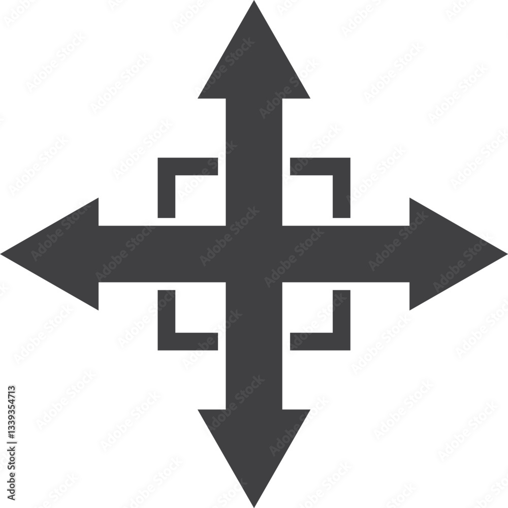 Black arrows icon. Editable vector illustration stroke. Black arrows icon. Editable vector illustration stroke.