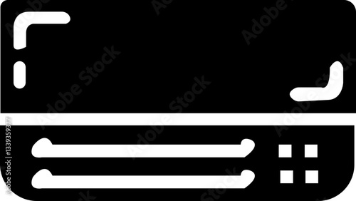 ac glyph icon, cooling, sleep