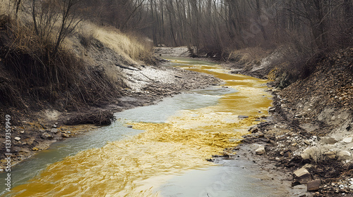 water flowing into the water