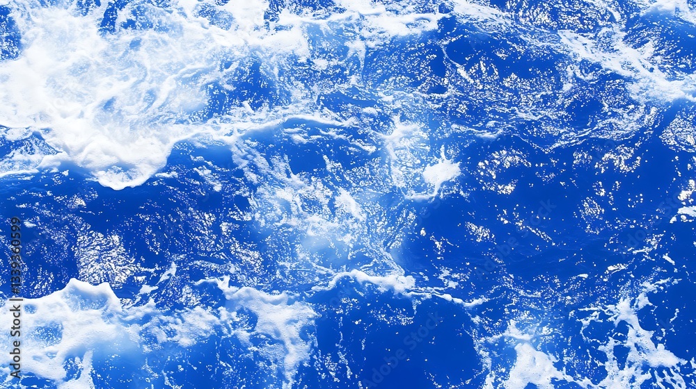 Obraz premium Ocean waves crashing, motion background use