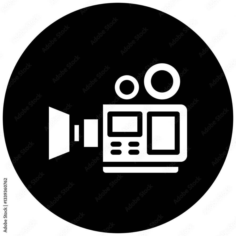 Naklejka premium Vector Design Video Camera Icon Style