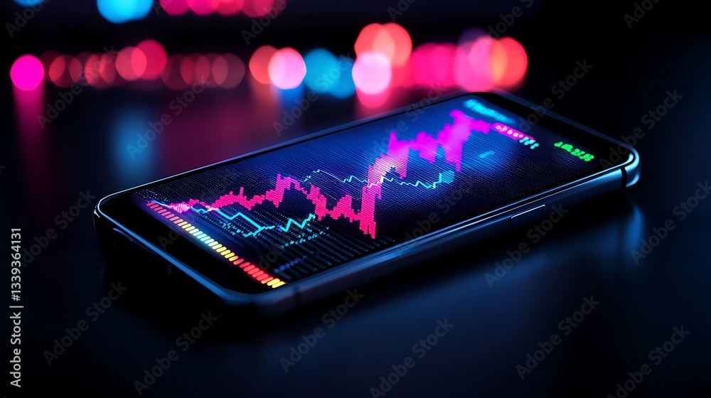 Dynamic Graph on Smartphone Screen Dynamic Graph on Smartphone Screen