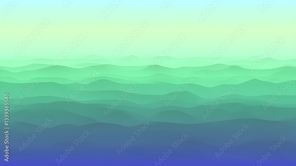 Abstract Green Waves: An abstract and calming visualization of rolling ocean waves in various shades of green and blue. Creating a sense of depth and fluidity. Abstract Green Waves: An abstract and calming visualization of rolling ocean waves in various shades of green and blue. Creating a sense of depth and fluidity.