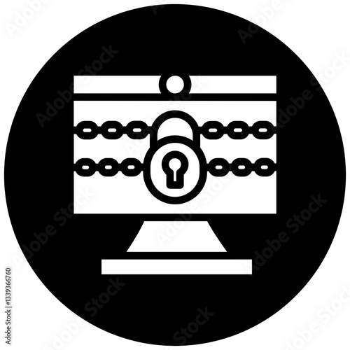 Vector Design Ransomware Icon Style