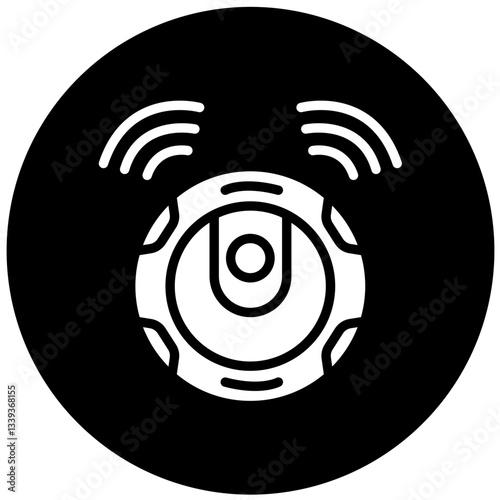 Vector Design Robotic Vaccum Icon Style