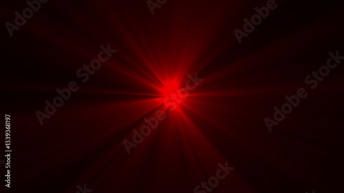 High-quality motion graphic of sun rays light effects, overlays or flare glow array isolated on black background Bright light in the of frame with light rays glistening on the outside.
